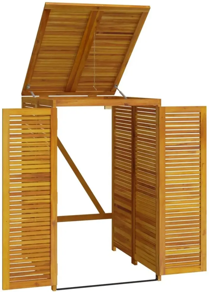 Шкаф для мусорного контейнера VidaXL 360027 (Brown) - 4