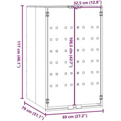 Шкаф для мусорного контейнера VidaXL 4008426 (Anthracite) Thumb