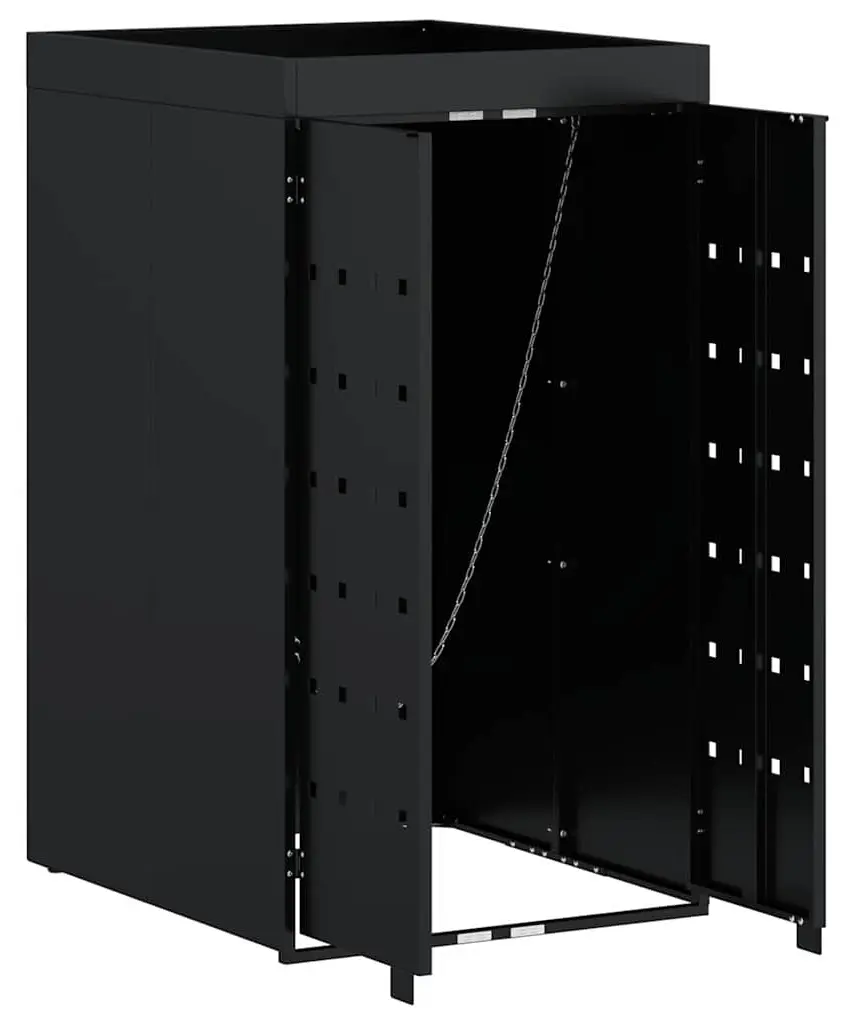 Шкаф для мусорного контейнера VidaXL 42018675 (Black) - 2