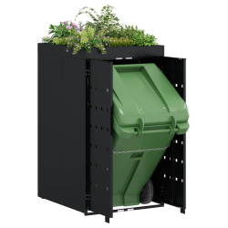 Шкаф для мусорного контейнера VidaXL 42018675 (Black) Thumb