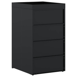 Шкаф для мусорного контейнера VidaXL 42018675 (Black) Thumb