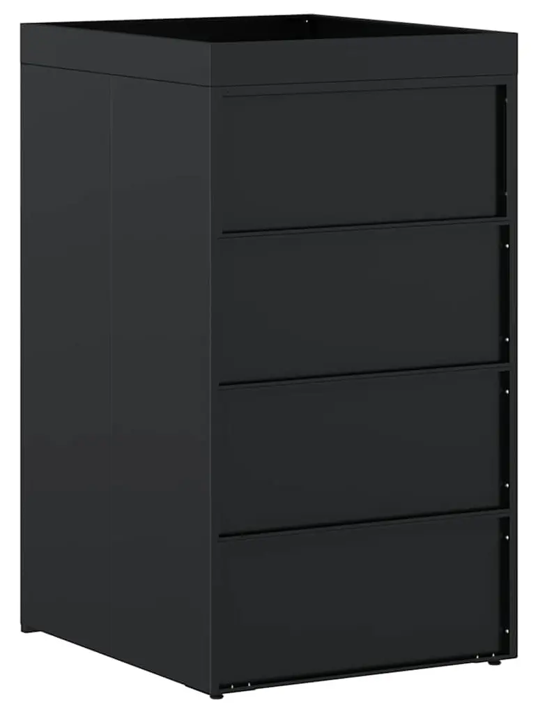 Шкаф для мусорного контейнера VidaXL 42018675 (Black) - 5