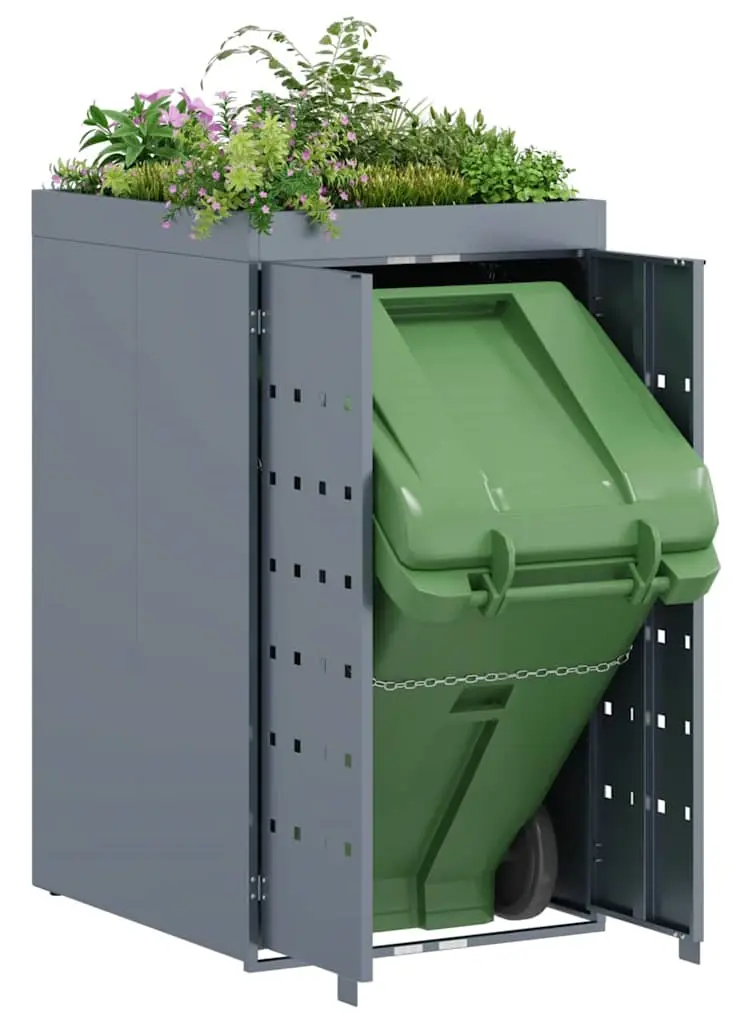 Шкаф для мусорного контейнера VidaXL 42018679 (Light Grey) - 8