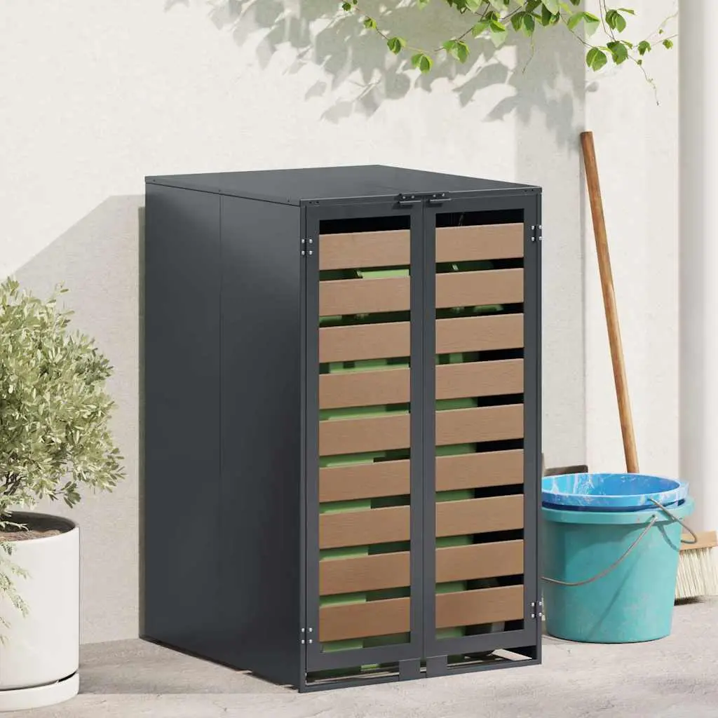 Dulap pentru pubela VidaXL 42018681 (Anthracite/Natural)