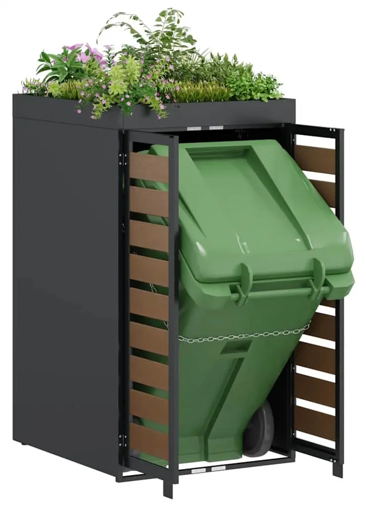 Шкаф для мусорного контейнера VidaXL 42018683 (Anthracite) - 8