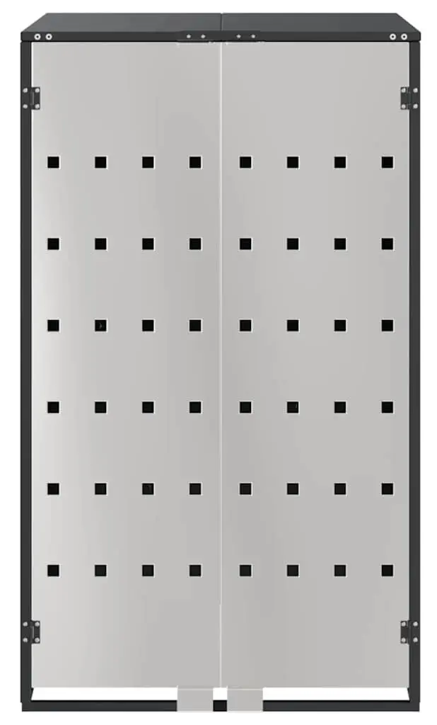 Шкаф для мусорного контейнера VidaXL 42018685 (Anthracite/Silver) - 4