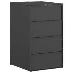 Шкаф для мусорного контейнера VidaXL 42018685 (Anthracite/Silver) Thumb