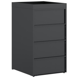 Dulap pentru pubela VidaXL 42018687 (Anthracite/Silver) Thumb