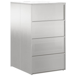 Шкаф для мусорного контейнера VidaXL 42018689 (Silver) Thumb