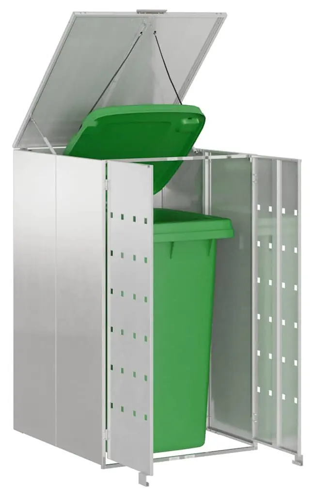 Шкаф для мусорного контейнера VidaXL 42018689 (Silver)