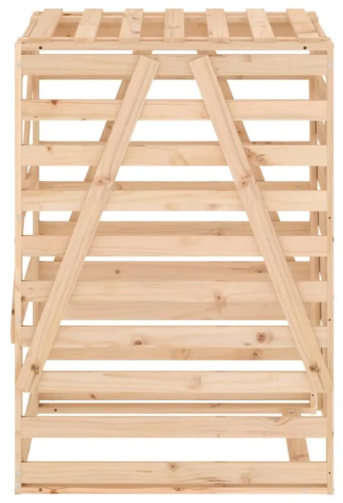 Шкаф для мусорного контейнера VidaXL 825100 (Natural) - 5