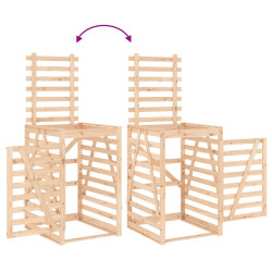 Шкаф для мусорного контейнера VidaXL 825100 (Natural) Thumb