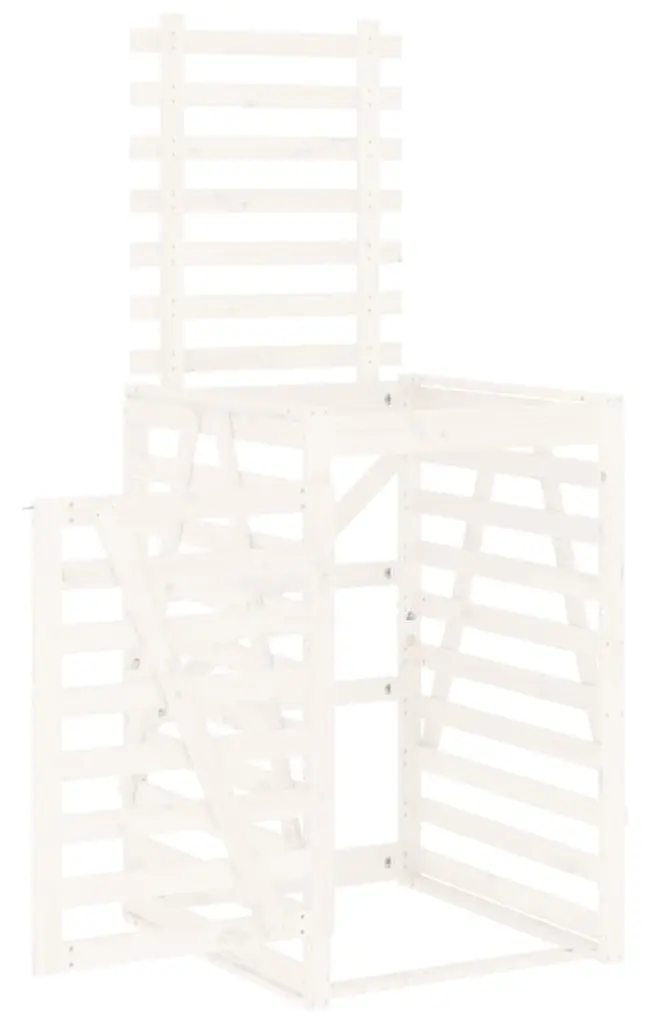 Шкаф для мусорного контейнера VidaXL 825101 (White) - 4