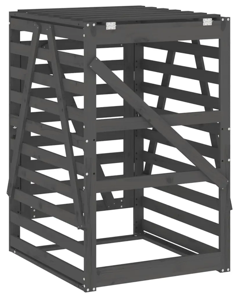 Шкаф для мусорного контейнера VidaXL 825102 (Grey) - 6