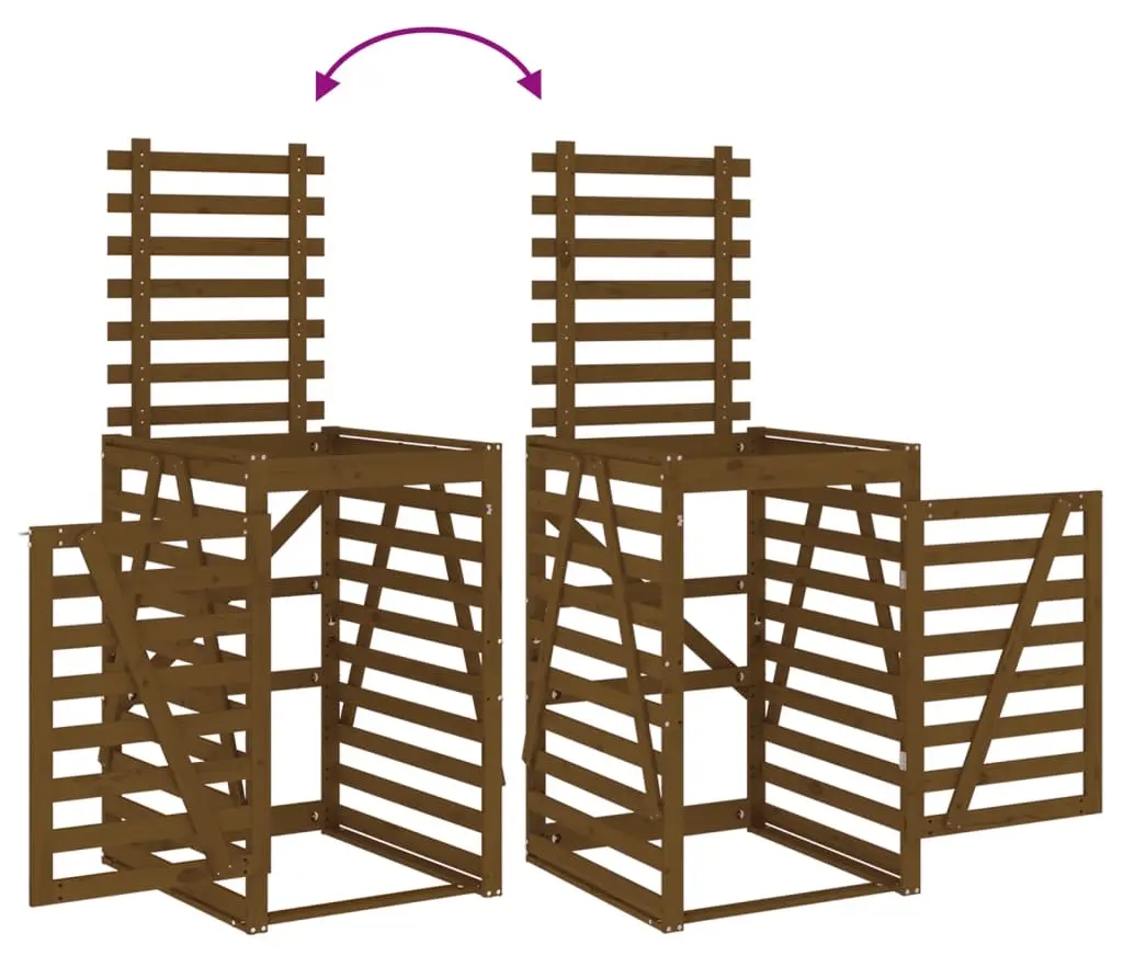 Dulap pentru pubela VidaXL 825103 (Brown) - 7