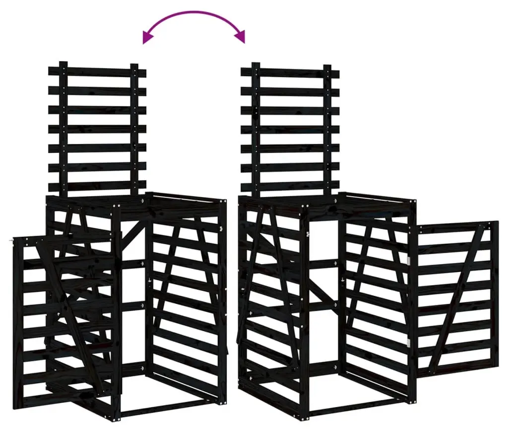 Dulap pentru pubela VidaXL 825104 (Black) - 7