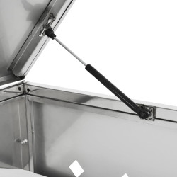 Шкаф для мусорных контейнеров VidaXL 145380 (Silver) Thumb