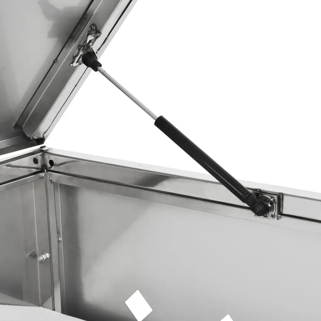 Шкаф для мусорных контейнеров VidaXL 145380 (Silver) - 7