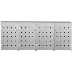 Шкаф для мусорных контейнеров VidaXL 145382 (Silver) Thumb