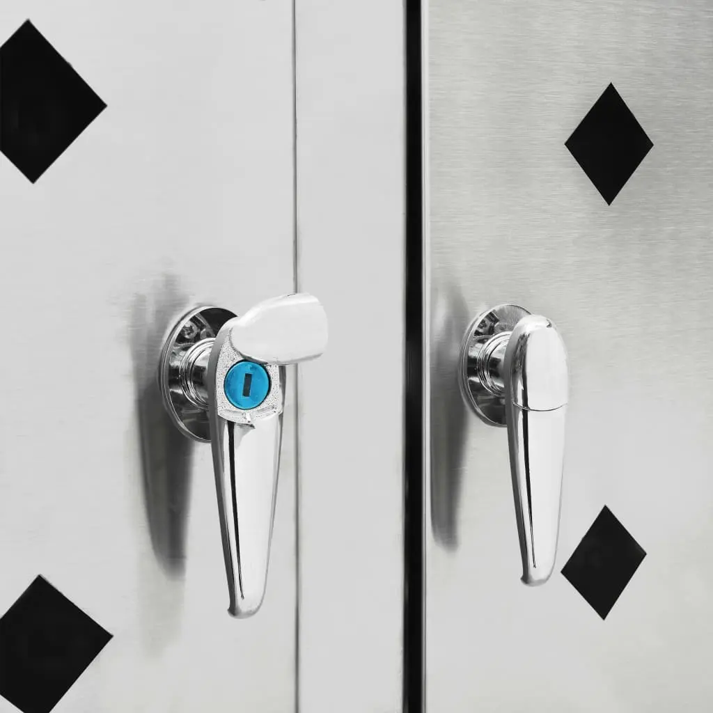 Шкаф для мусорных контейнеров VidaXL 145382 (Silver)