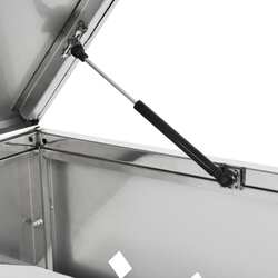 Шкаф для мусорных контейнеров VidaXL 145382 (Silver) Thumb