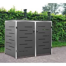 Dulap pentru containere de gunoi VidaXL 149555 (Anthracite)