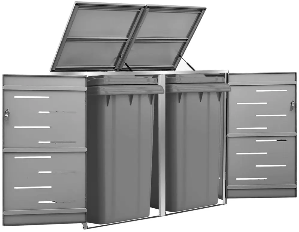 Шкаф для мусорных контейнеров VidaXL 149555 (Anthracite)