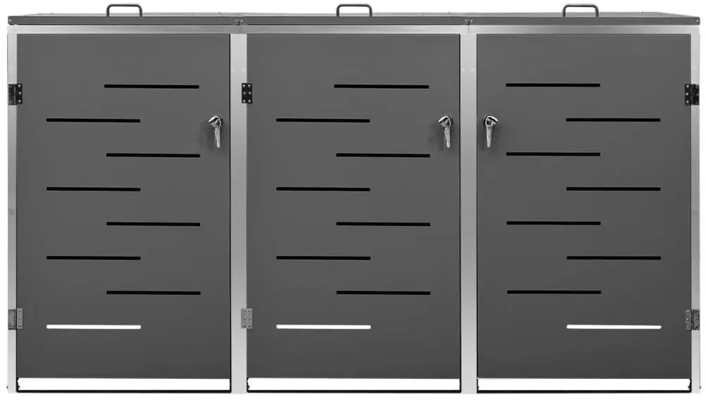 Dulap pentru containere de gunoi VidaXL 149556 (Anthracite)