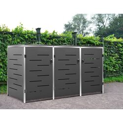 Dulap pentru containere de gunoi VidaXL 149556 (Anthracite)