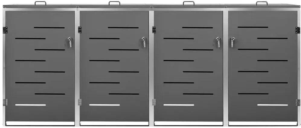 Dulap pentru containere de gunoi VidaXL 149557 (Anthracite)