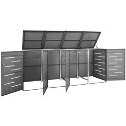Dulap pentru containere de gunoi VidaXL 149557 (Anthracite) Thumb