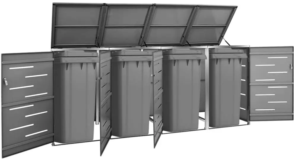 Dulap pentru containere de gunoi VidaXL 149557 (Anthracite)