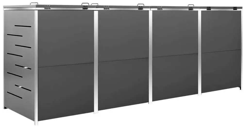 Dulap pentru containere de gunoi VidaXL 149557 (Anthracite)