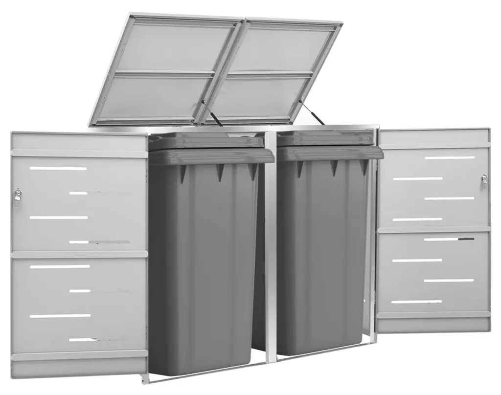 Шкаф для мусорных контейнеров VidaXL 149559 (Grey)