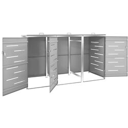 Dulap pentru containere de gunoi VidaXL 149560 (Grey) Thumb
