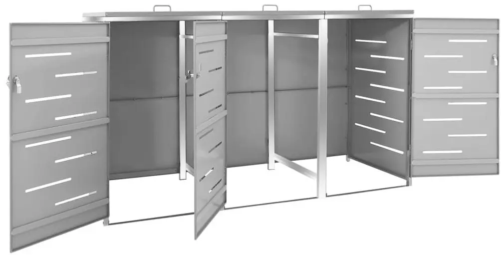 Dulap pentru containere de gunoi VidaXL 149560 (Grey)