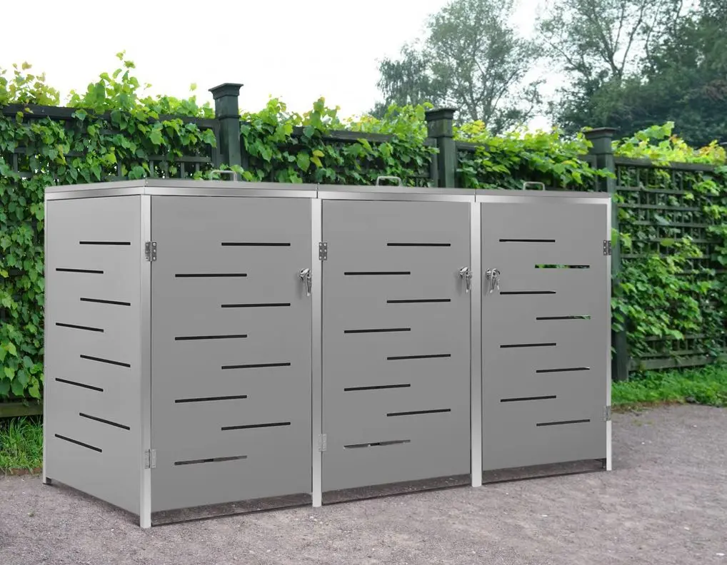 Dulap pentru containere de gunoi VidaXL 149560 (Grey)