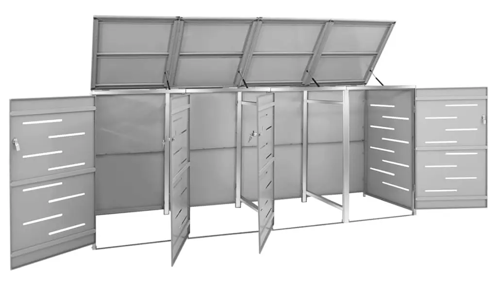 Шкаф для мусорных контейнеров VidaXL 149561 (Grey)