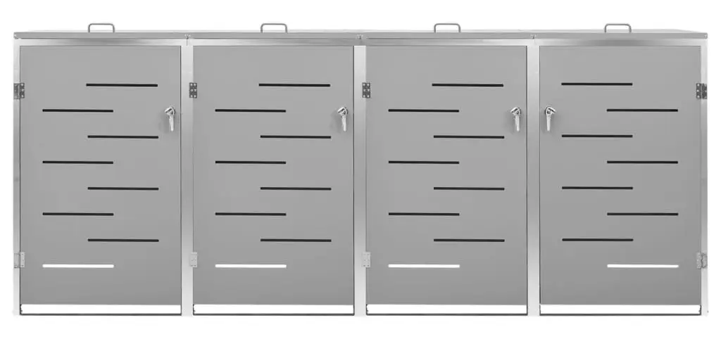 Шкаф для мусорных контейнеров VidaXL 149561 (Grey)