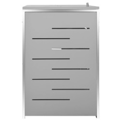 Шкаф для мусорных контейнеров VidaXL 149561 (Grey) Thumb