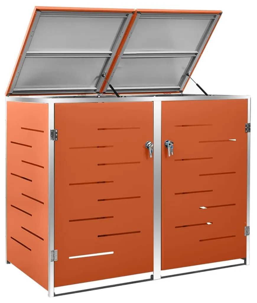 Dulap pentru pubele VidaXL 149563 (Orange) - 2