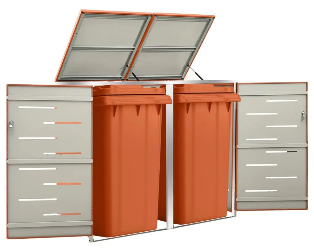 Dulap pentru pubele VidaXL 149563 (Orange) - 12