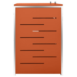 Dulap pentru pubele VidaXL 149563 (Orange) Thumb