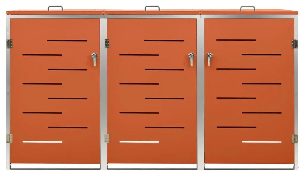 Шкаф для мусорных контейнеров VidaXL 149564 (Orange) - 4