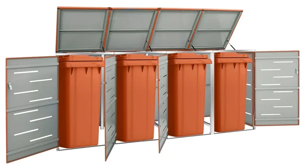 Шкаф для мусорных контейнеров VidaXL 149565 (Orange)