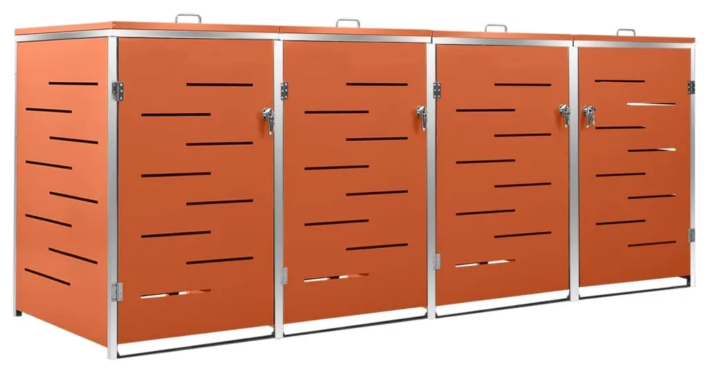 Шкаф для мусорных контейнеров VidaXL 149565 (Orange)