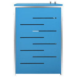 Dulap pentru pubele VidaXL 149567 (Blue) Thumb