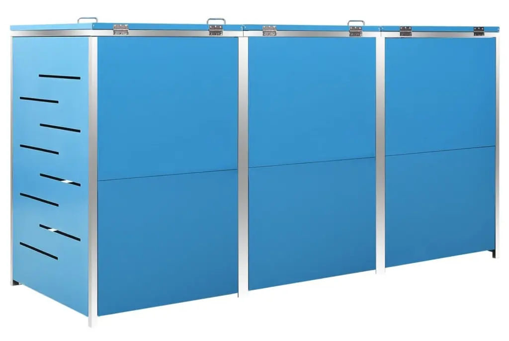 Шкаф для мусорных контейнеров VidaXL 149568 (Blue) - 4