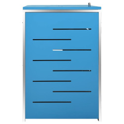 Шкаф для мусорных контейнеров VidaXL 149568 (Blue) Thumb