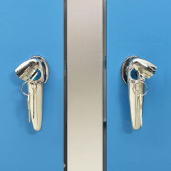 Шкаф для мусорных контейнеров VidaXL 149568 (Blue) Thumb